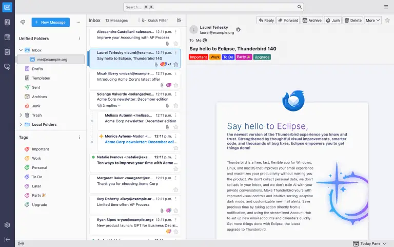 Thunderbird Email Client: O Melhor Gerenciador de E-mails Gratuito para Organização e Produtividade